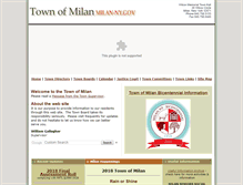 Tablet Screenshot of milan-ny.gov
